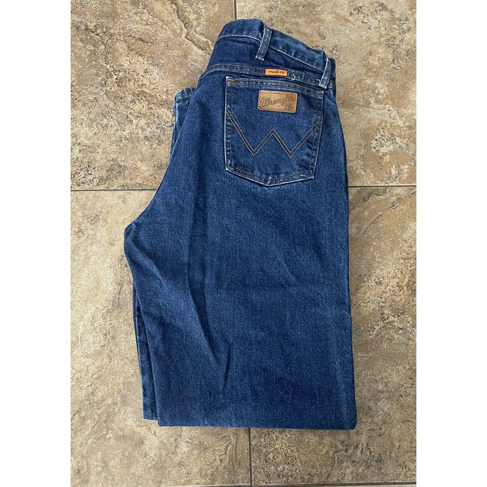 Wrangler FR Flame Resistant FR13MWZ Original Fit Jeans Mens 40x34 Fit 38X34